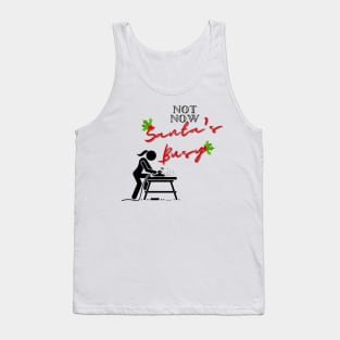 Santa's Busy Woodworking Tank Top